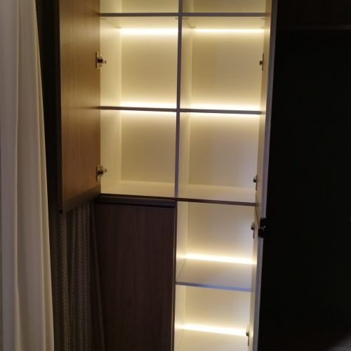 Leds em prateleiras
